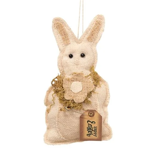 King - size bed skirts in solid colorsHappy Easter Flower Bunny Ornament