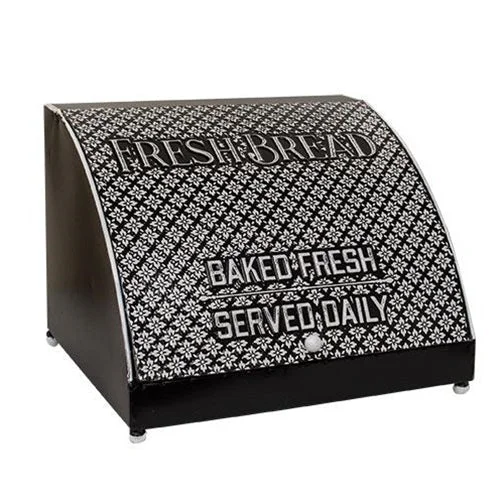 Bed skirts with a jacquard weave for a textured lookEmbossed Bread Box Black