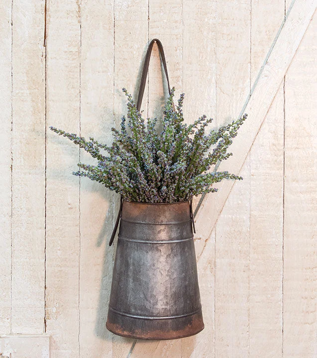 Bed skirts with a bohemian - inspired patternMetal Hanging Flower Holder w/Strap