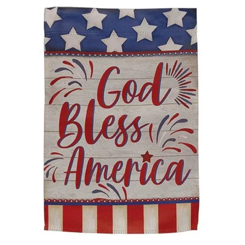 Bed skirts in pastel shades for a delicate lookGod Bless American Garden Flag