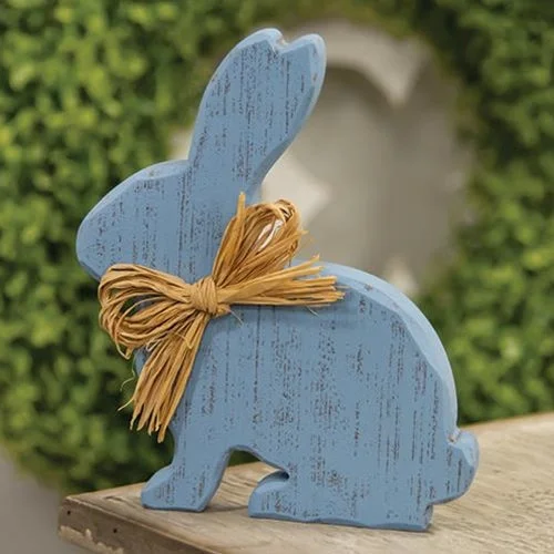 Floral - printed bed skirts for a feminine touchDistressed Blue Sitting Chunky Bunny Floral - printed bed skirts for a feminine touchDistressed Blue Sitting Chunky Bunny