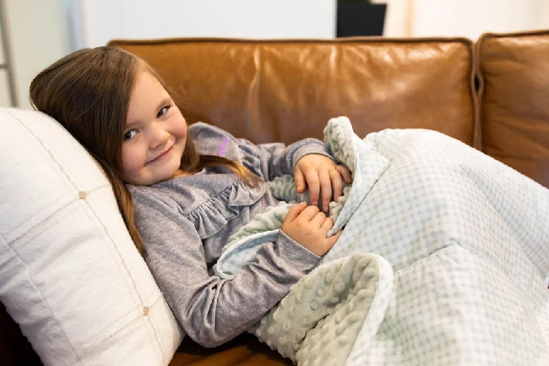 Chenille blankets with a thick and fuzzy textureChloe Mini Blanket Gingham