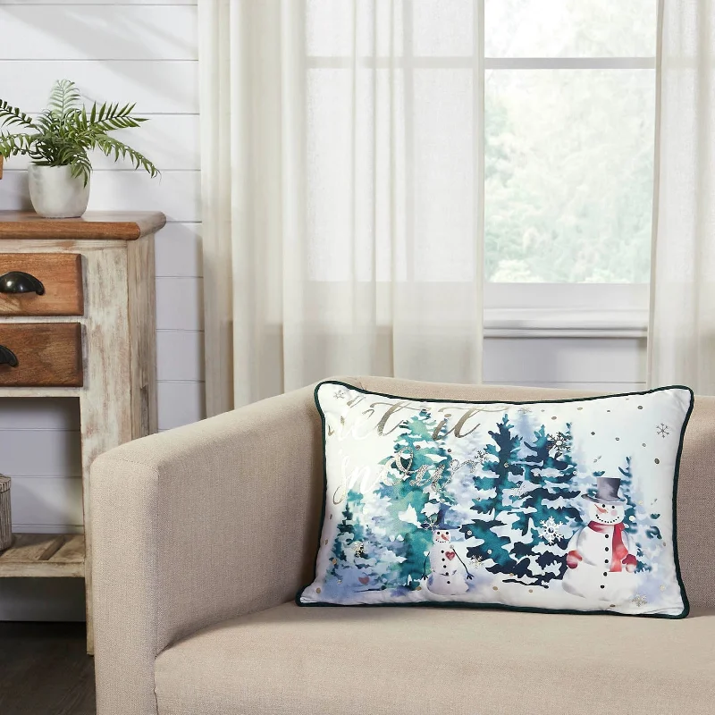 Cotton Pillows for Natural ComfortLet It Snow Pillow