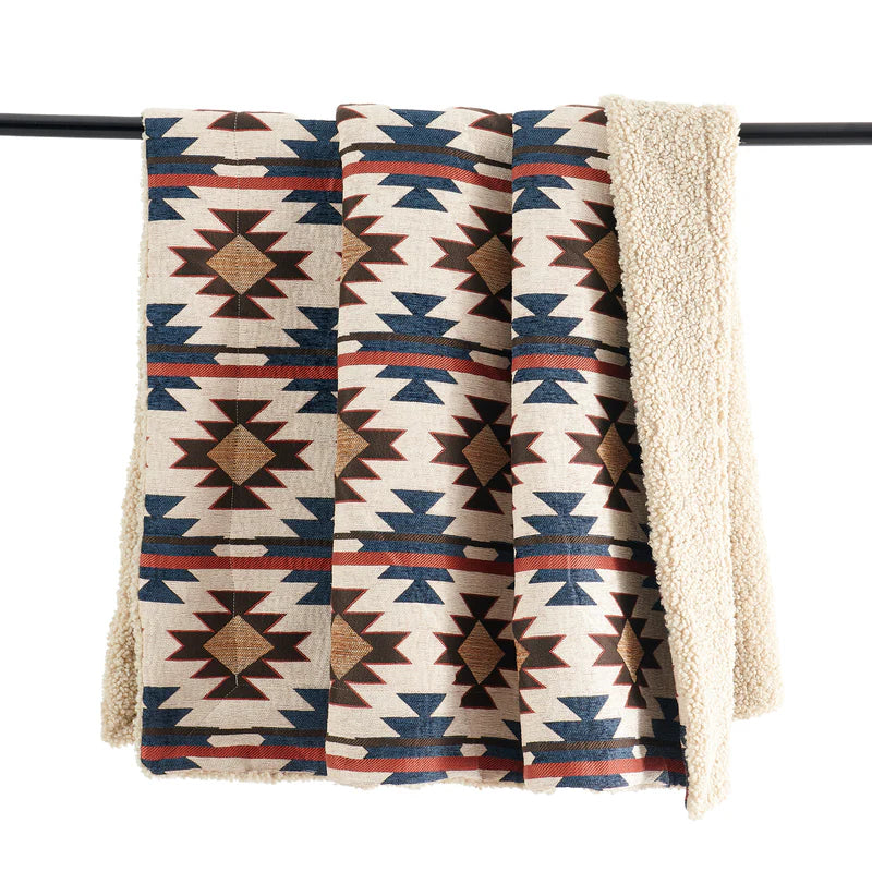 Wool blankets with natural warmth and insulationPatterned Chenille Teddy-Back Throw Blanket