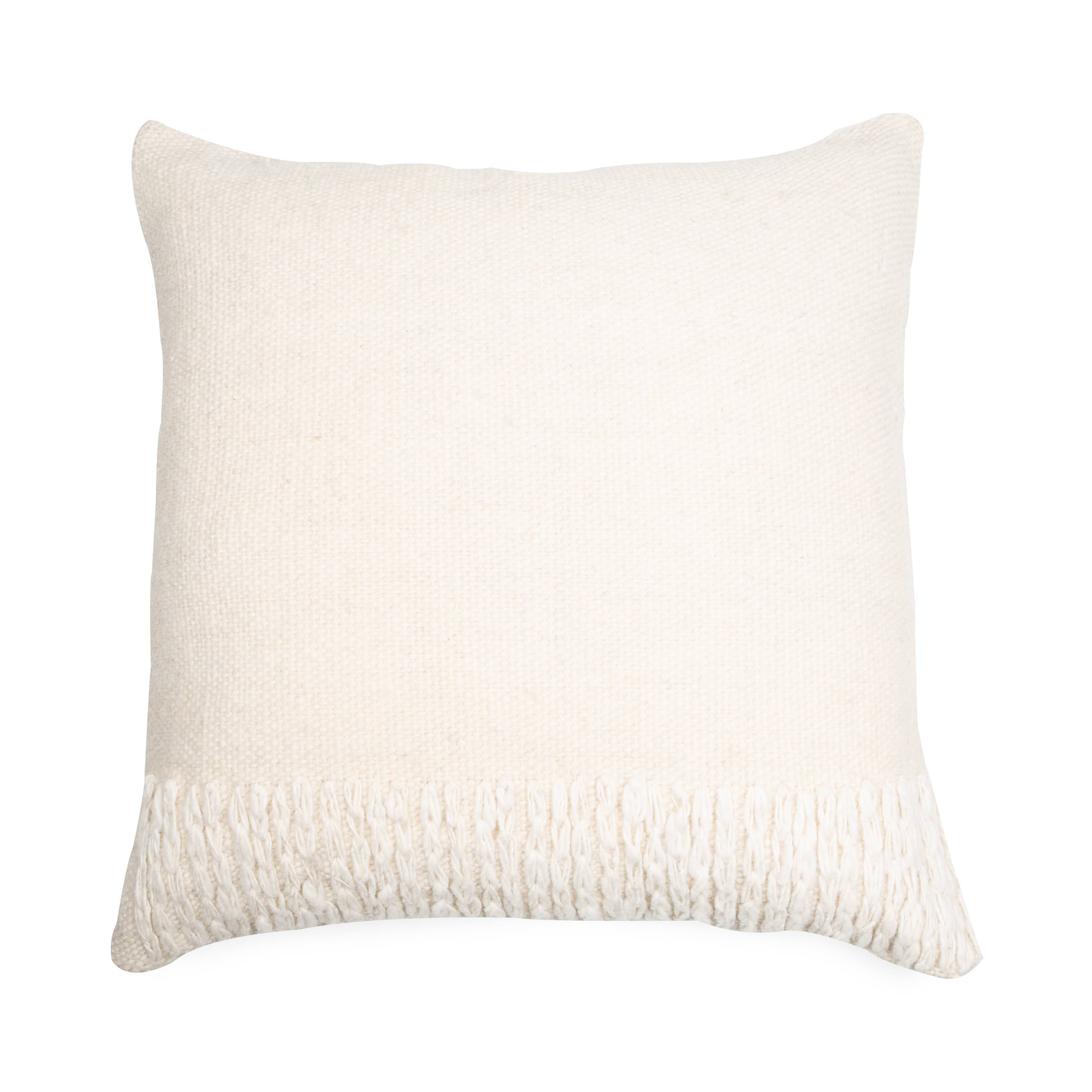 Round Pillows for Boho-Style InteriorsChain Stitch Wool Pillow